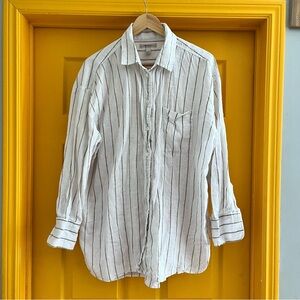 Banana Republic Women’s Linen Striped Shirt